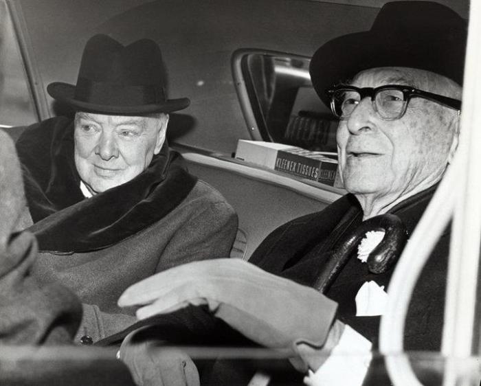 Уинстън Чърчил и Бернард Барух (и двамата са били ционисти)